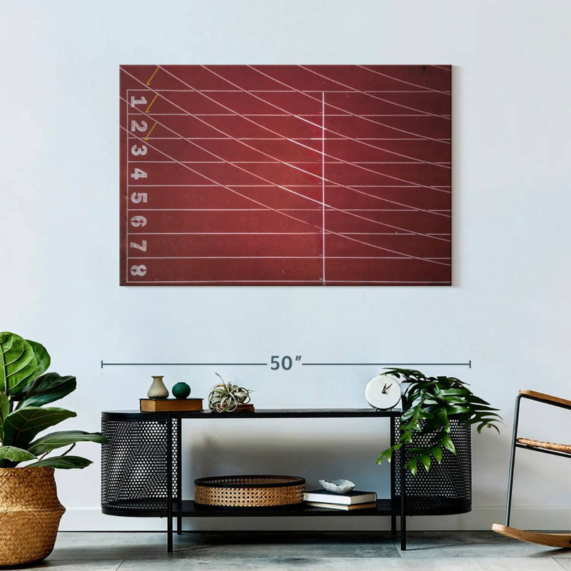 Sireci Empty Track And Field, 30" H x 45" W