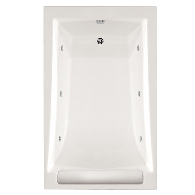 Regal 70'' L Bathtub, White, Polished Chrome