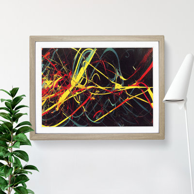 XH1022-6100X Modern Graffiti Art Abstract 1 Piece Single Picture Frame Wall Art