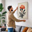 Carnation Study Botanical - Wrapped Canvas-966922240-966922254