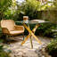 Square Dining Table,Glass Dining Table,Square 90X90x75cm,Golden Leg,Glass Table Top-1578669013