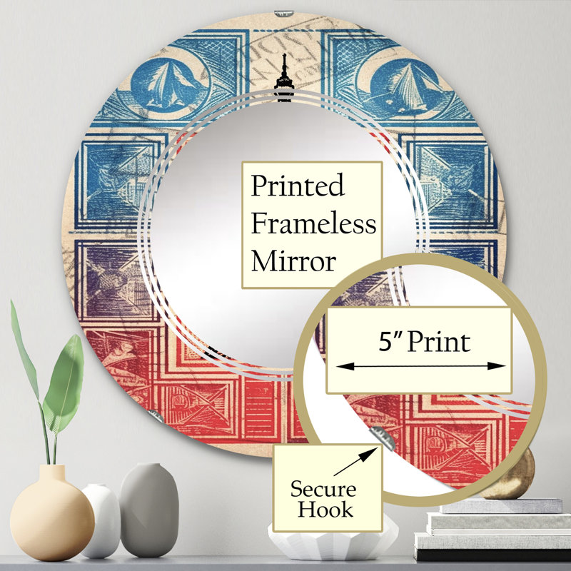 Miroir mural Chaida, 24 po x 24 po