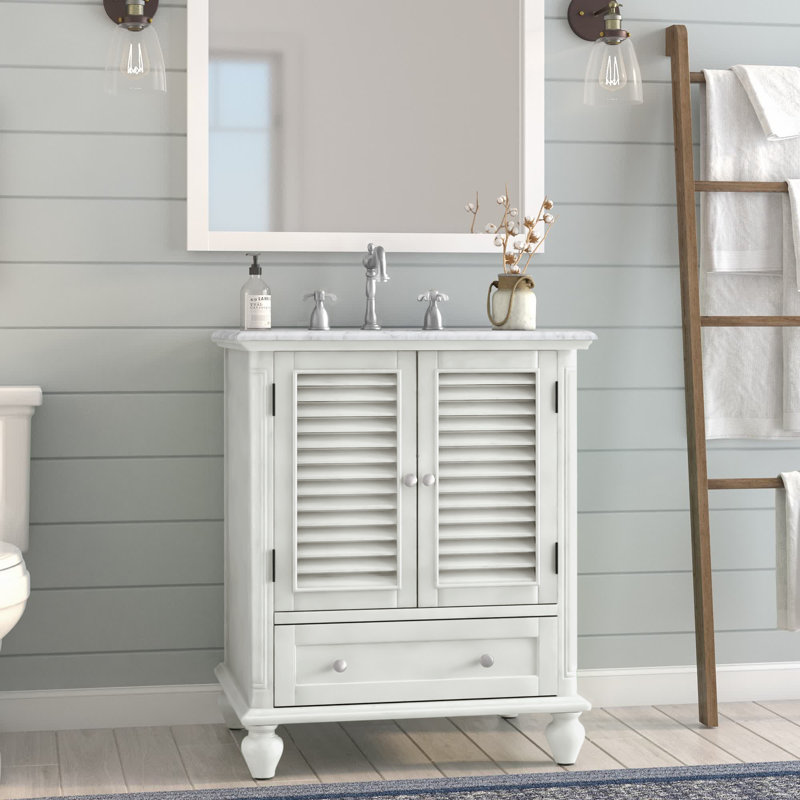 Ensemble de meuble-lavabo simple 30 po Hansford, Blanc