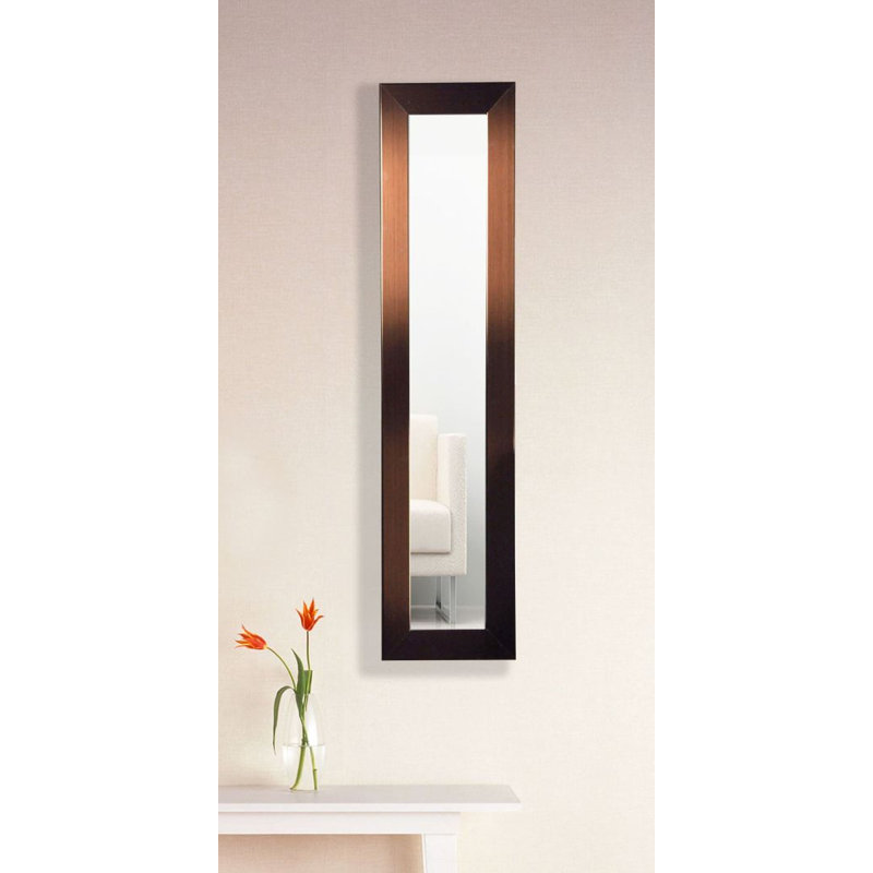 Billie-Rae Wood Flat Wall Mirror, 19.5" H x 7.5" W