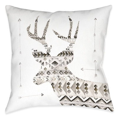 Winter Lodge Deer Pillow WLDR