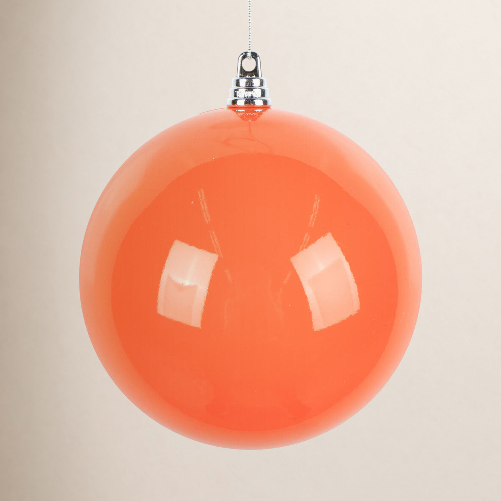 Linita 5" Shatterproof Bauble, Orange