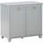 Tilt-Out Bathroom Hamper Cabinet, Gray Storage Organizer With Two Compartments - Large Capacity For Laundry, Material, Resists , Easy To Clean, Toppling Design, 30" W X 15.95" D 27.5" H Ample Laundry