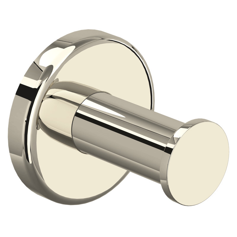 Lombardia® Wall Mounted Robe Hook, Polished Nickel