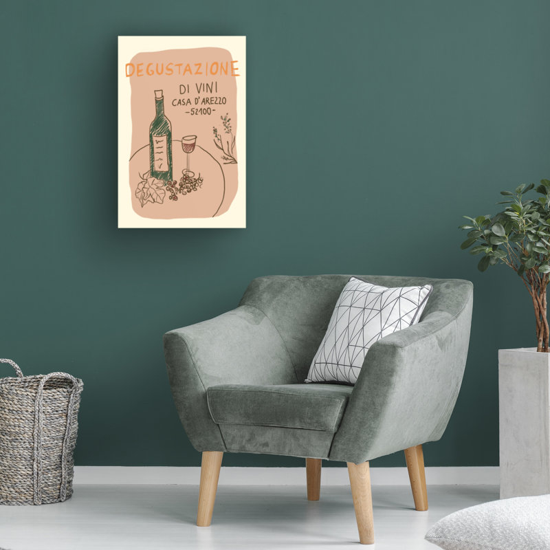Art sur toile, "Bachel Studio Degustationen", H 19 po x l 12 po