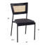 Chaise d'appoint Borrayo en noir