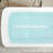 49'' Freestanding Soaking Acrylic Bathtub, Square-shape Japanese Soaking Hot Tub with Built-in Seat, Chrome Overflow and Drain, White/Black-98654274