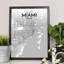 «Miami City Map», reproduction d'impression sur affiche-31736699