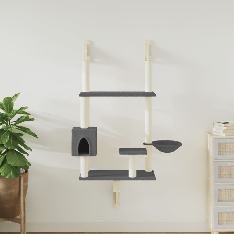 153 cm H Cat Tree / Condo, Dark Grey