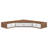 Transmit 47" Wall Mount Corner Walnut Office Desk In Walnut White