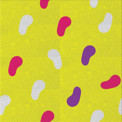 Tapis jaune tissé à la machine