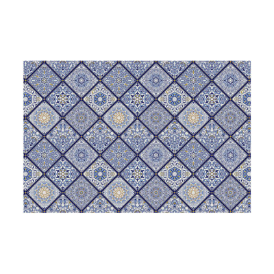 Davanti Vinyl Floor Mat - Deep Blue Collection