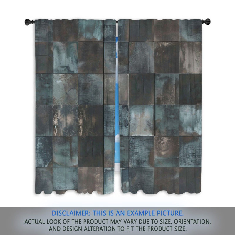 Paire de rideaux obscurcissant en polyester Alije, L 40 po x L 52 po