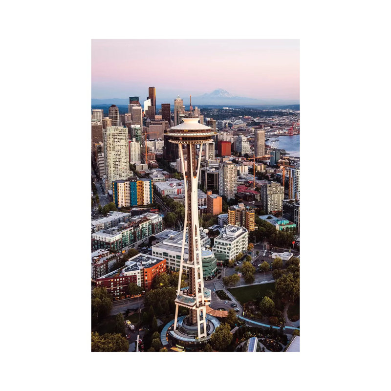 Seattle Sunset III 1 Piece Wrapped Canvas Wall Art, 30.48 cm H x 45.72 cm W