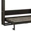 Lit escamotable avec armoires de rangement et tablettes