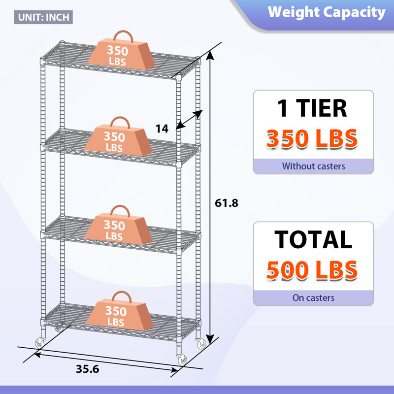 Support de rangement Leshea, Argent