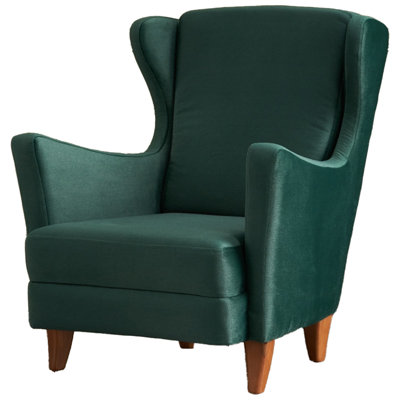Beech Wood Frame Wingback Chair