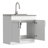 Modern Wide Shaker All-In-One 36-inch Laundry Utility Sink and Cabinet