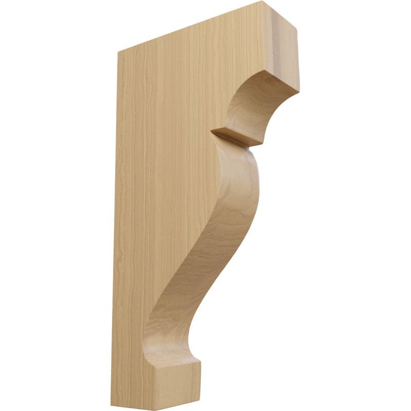 Grand corbeau en bois d'érable l 1 3/4 po x P 4 1/2 po x H 9 po, H 9 po x l 1,75 po x P 4,5 po, Érable