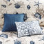 Courtepointe en microfibre bleue - Simple / Simple TG avec motif corail et coquillages