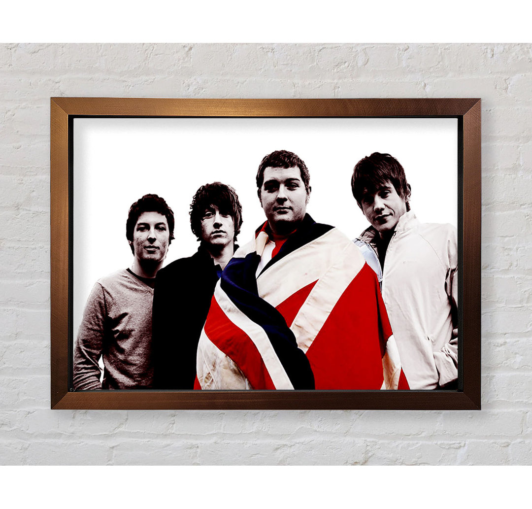 Arctic Monkeys Britische Flagge B N W - Druck