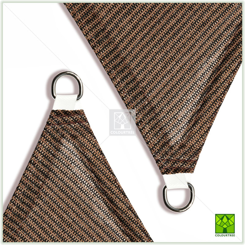Toile d'ombrage carrée 12', Marron