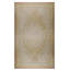 Antique Oversized Aubusson French Medallion Flat Weave Rug