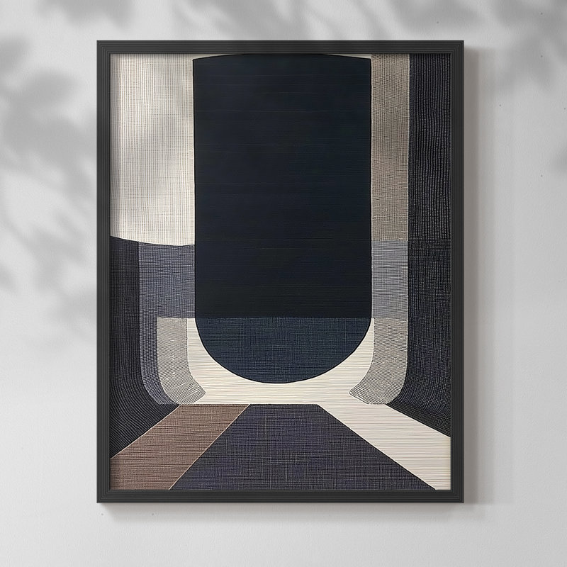 "ABSTRACT Series DCL XXXIV" par J Paul, Noir, noir, noir, noir, H 11 po x l 9 po