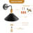 Vintage Swan Neck Outdoor Wall Light（Set of 2）