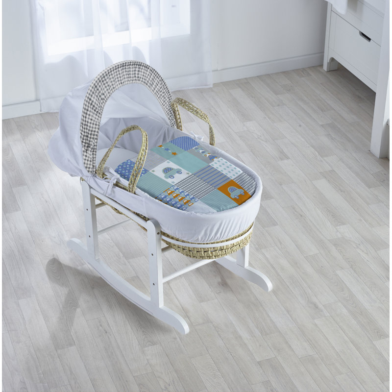 Moses Basket with Bedding with Mattress
