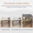 63" Farmhouse Console Table, Natural Wooden Sofa Table Rectangular Accent Console For Entryway, Hallway & Living Room (grey)-876981171