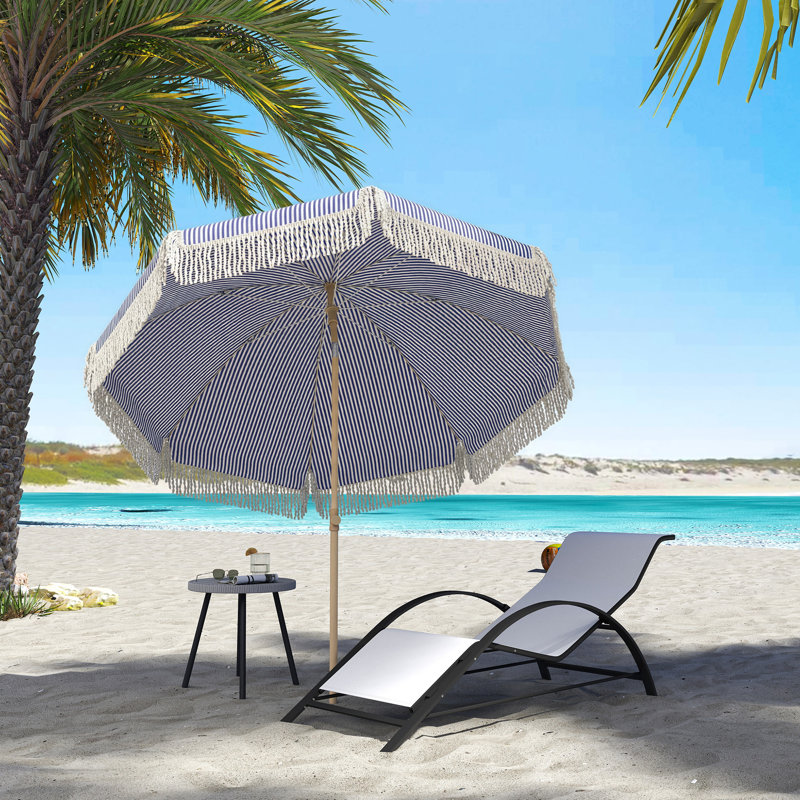 174cm Beach Parasol, Grey