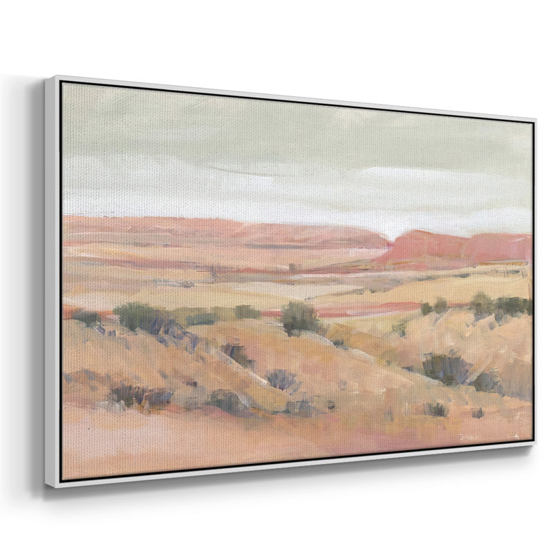 Southwest Landscape I, reproduction d'art sur toile, H 25 po x l 37 po x P 2 po, Blanc