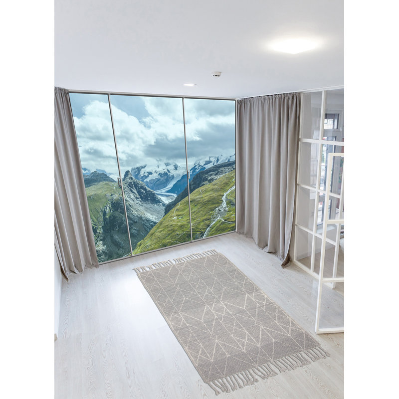 Tapis gris Sienna 5 pi 0 po x 7 pi 11 po