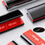 4x 300 mm Black Acrylic Flexible Hinges, Self-Adhesive, No Glue Required