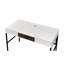 Bureau intégré - Largeur de 105 cm (41,35 po) - Finition naturelle et noire - Porte-documents - Grande surface de travail et tiroir