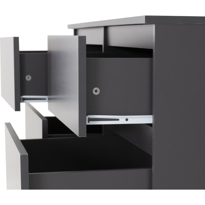 Braunstein 8 Drawer Chest Of Drawers, Grey