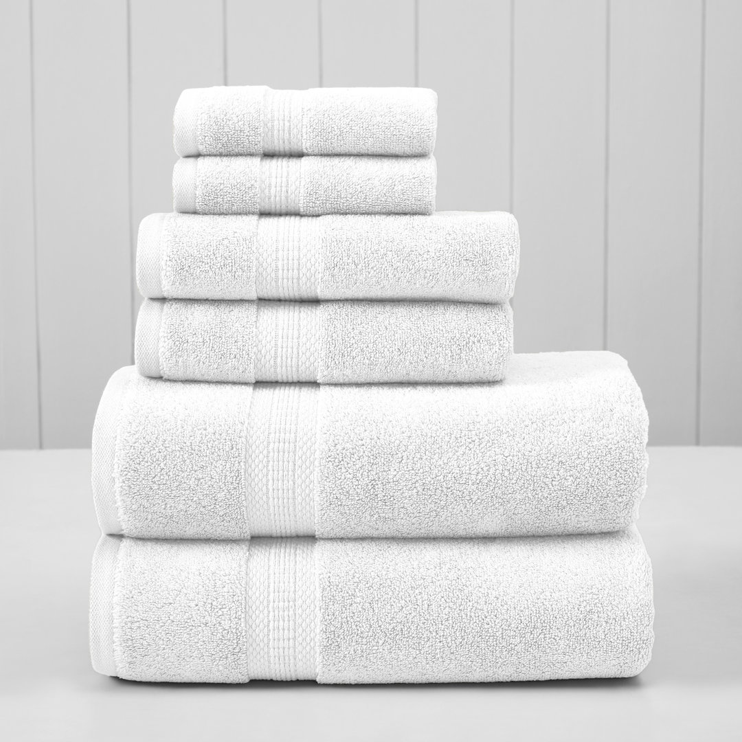Modern Threads 6-Piece Rayon from  Towel Set - Ultra Soft & Absorbent Modern Threads 