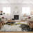 Premium Woven Area Rug (1.6 x 2.6 Feet), 100% Polyester, 0.3 in Pile Height | Antibacterial, Non-Slip PVC Dot Underside | Machine Washable, 3D Digital Print | Ideal for Living Room, Bedroom & Entryway Decor-2060431863