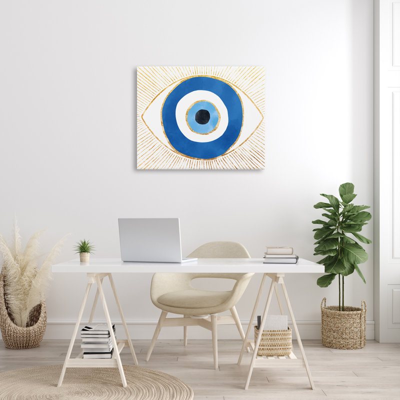 «Evil Eye Shape» par Ziwei Li - impression sur toile tendue, H 30 po x l 40 po x P 1,5 po