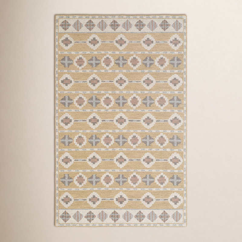 Tapis en laine touffeté à la main Santos, Rectangulaire 8 pi x 10 pi