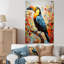 Jaune et bleu, jungle tropicale toucan, art animalier toucan-100407399-134569128