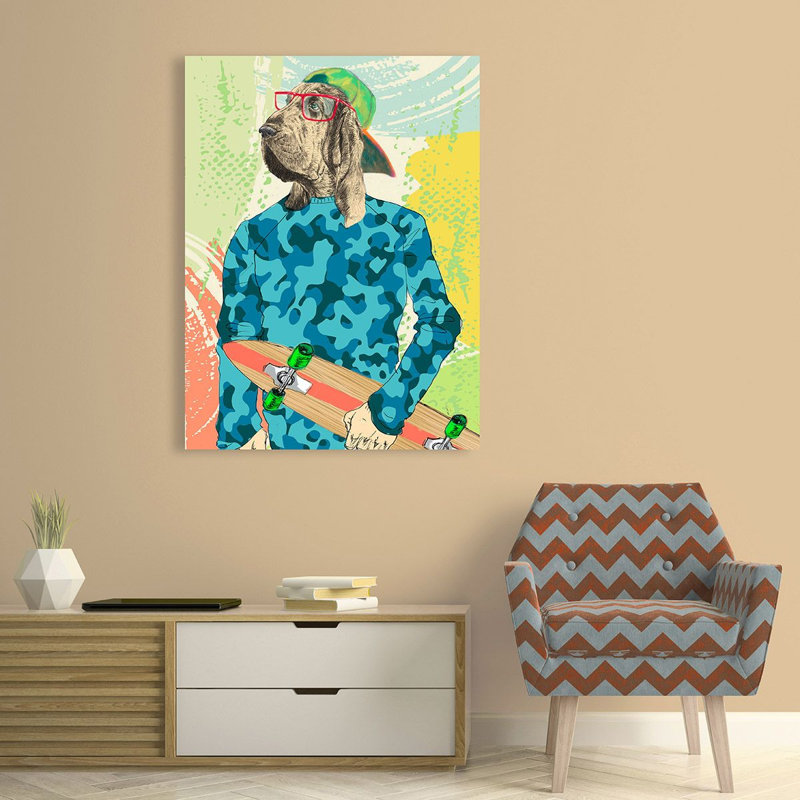 Skaterboy by Matt Spencer - Print, Wrapped Canvas, 70cm H x 50cm W