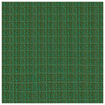 Housses de couette à motif géométrique vert