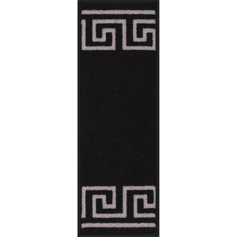 Tapis d'escalier Tyron, Black;Silver