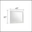 Miroir de style moderne en bois blanc